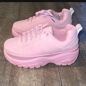 Brand New Pink platform shoes